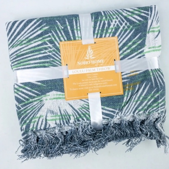 NWT ✨ Noho Home ✨ Jalene Kanani • Hawaii • Loulu Palm • Throw Blanket - Picture 7 of 7